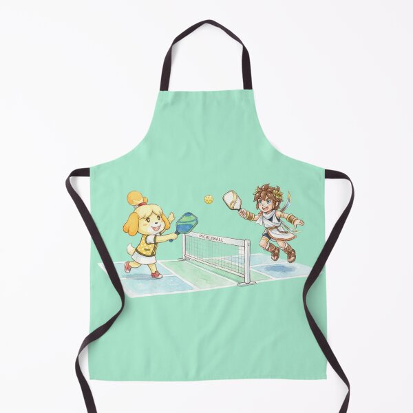 Artikelvorschau, Isabelle (Animal Crossing) und Pit (Kid Icarus) spielen Pickleball. entworfen und verkauft von gorillazone_co.