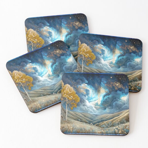 Item preview, Harvest Skies Abstract Landscape designed and sold by Dream Mythos Studios.