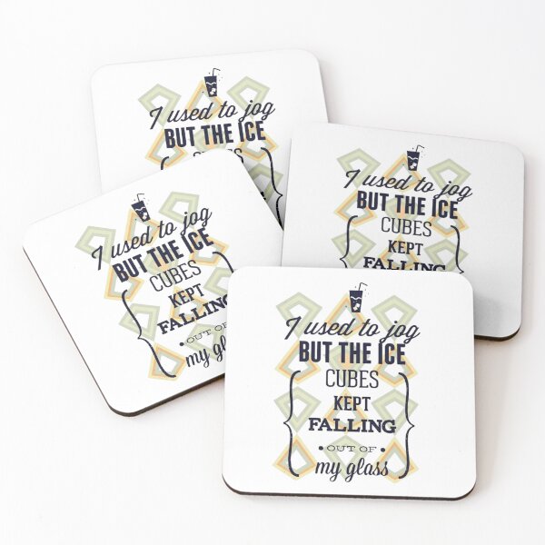 Item preview, I Used To Jog Ice Cubes Drinker Quote - Funny Cocktail designed and sold by ODELUNITY.