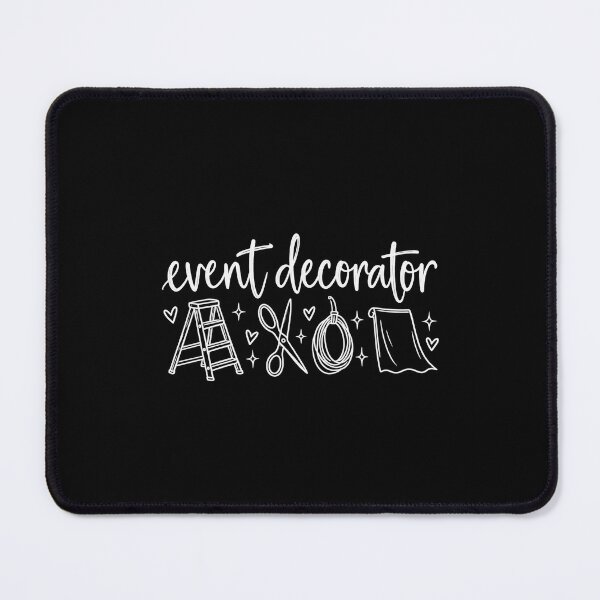 Artikelvorschau, Event Decorator – Minimalist White Doodle Line Art entworfen und verkauft von NicheMuse Studio.