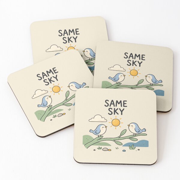 Item preview, Same Sky | Cute Birds Friendship Long Distance designed and sold by MrDev.