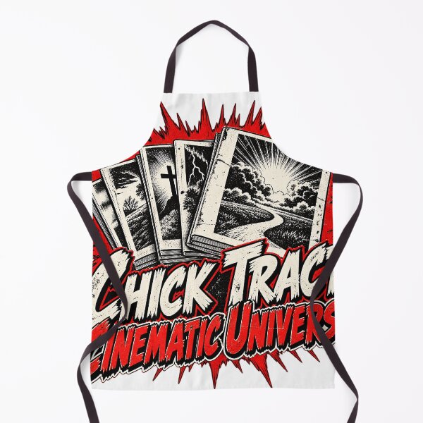 Item preview, Chick Tract Cinematic Universe Funny Exvangelical Screenprint Shirt designed and sold by GloryandFame.