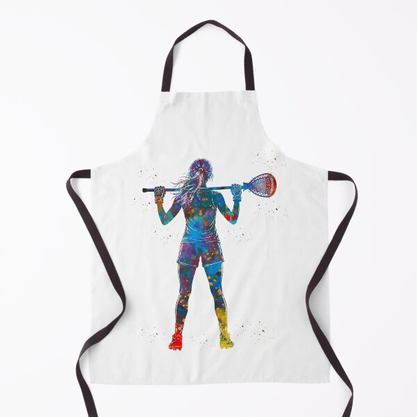 Item preview, Female Lacrosse Goalie Watercolor Art designed and sold by Liededrom..