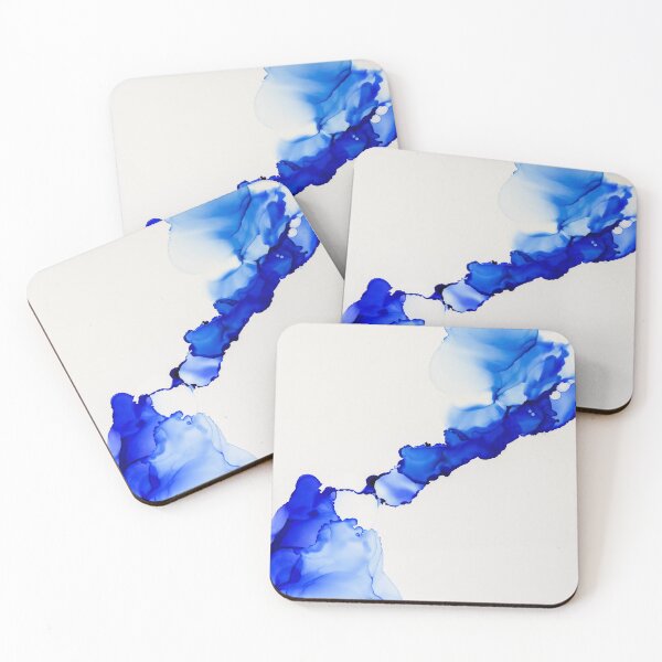 Item preview, Cobalt Blue Alcohol Ink Abstract Flow designed and sold by H. Doucette Studio.