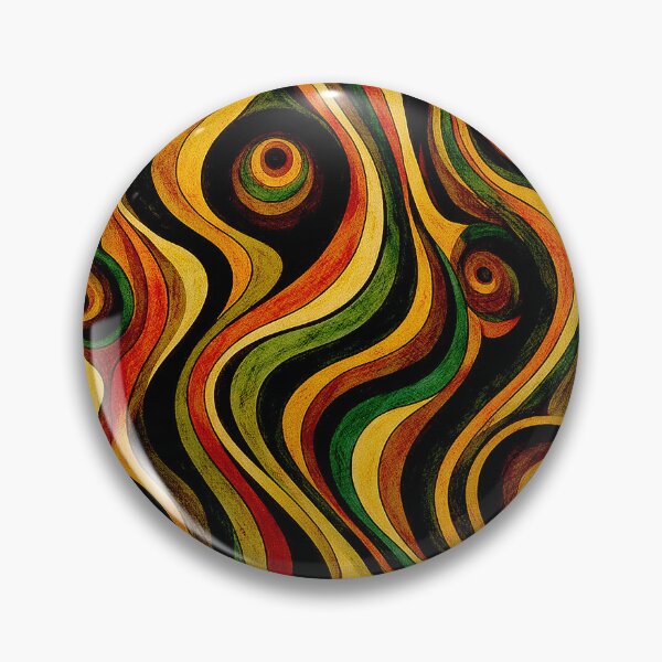 Item preview, 1970s Psychedelic Groovy Waves – Retro Abstract designed and sold by Hen-C-Art.