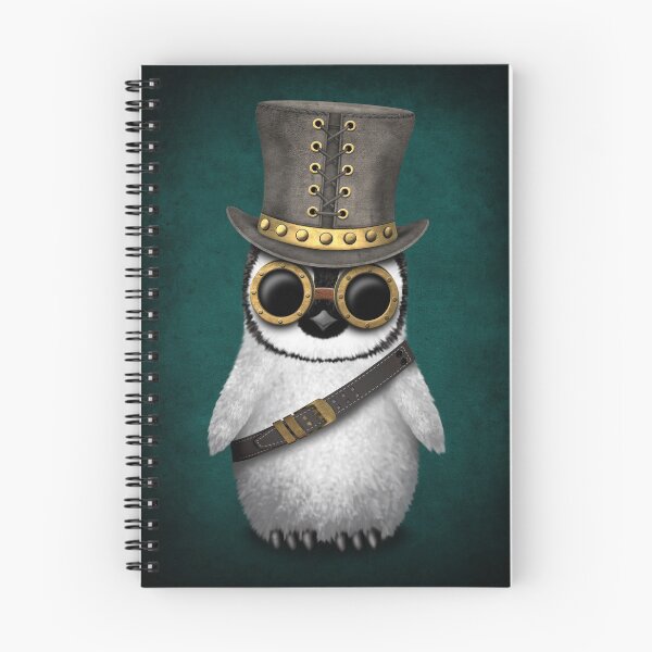 Item preview, Steampunk Baby Penguin Teal Blue designed and sold by JeffBartels.