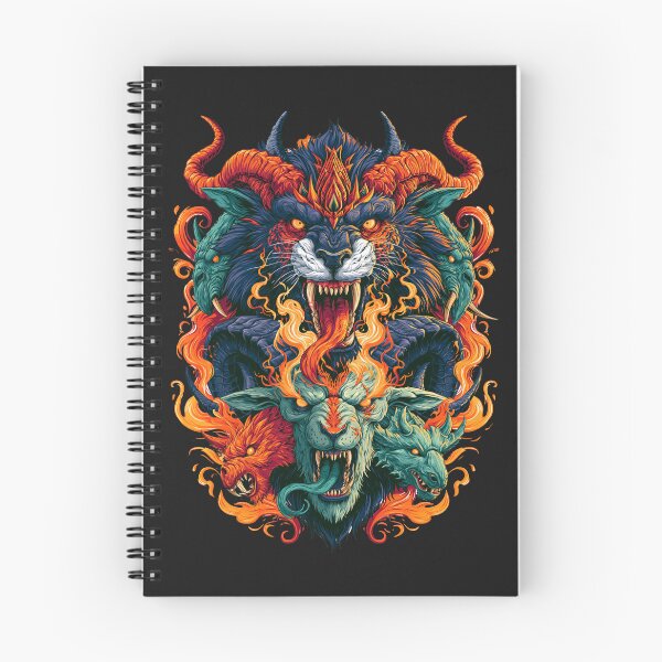 Item preview, Savage Demon Chimera Beasts Unleash Blazing Infernal Fury designed and sold by EL-Lebedenko.