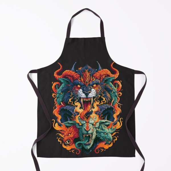 Item preview, Savage Demon Chimera Beasts Unleash Blazing Infernal Fury designed and sold by EL-Lebedenko.