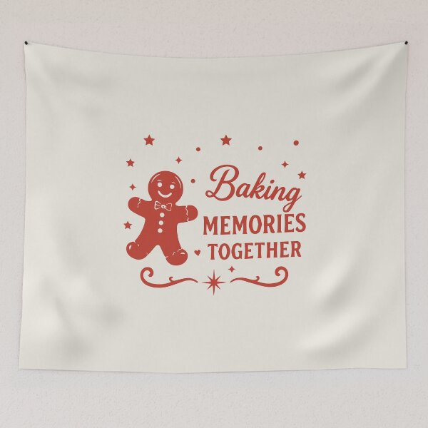 Item preview, Baking Memories Together – Gingerbread Man Holiday Art designed and sold by Tklezardesigns.