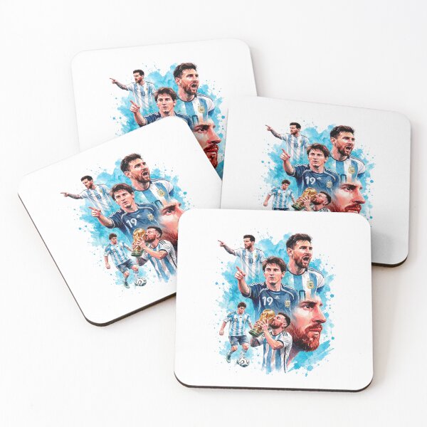 Item preview, "The Legacy of Number 10" | Messi Through the Years in an Argentine Football Collage | Lionel Messi | Exclusive Design | Football Apparel designed and sold by qfa Originals.