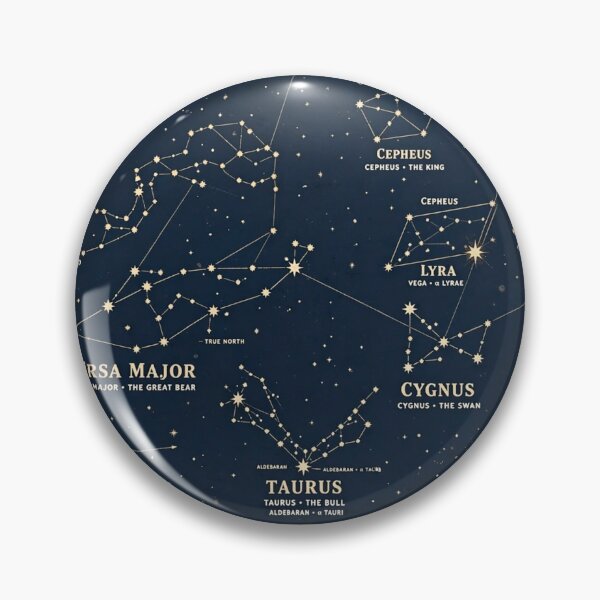 Item preview, Night Sky Constellations Chart Poster designed and sold by WhaleStore.