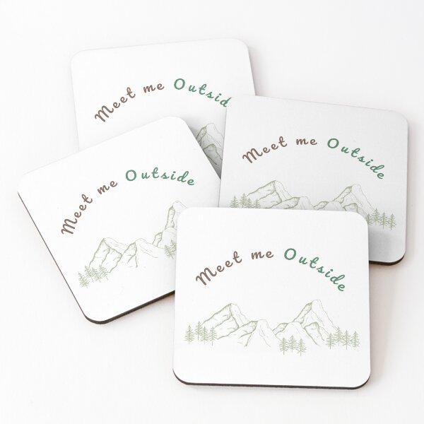 Item preview, Meet Me Outside – Mountain Adventure Design designed and sold by J-Nature-Vibes.