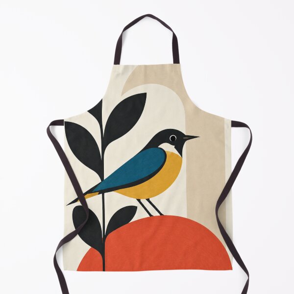 Item preview, "The Perch" | Mid Century Modern Bird Art Print | Bauhaus Geometric Wall Art designed and sold by Filora Atelier | Bird Art.