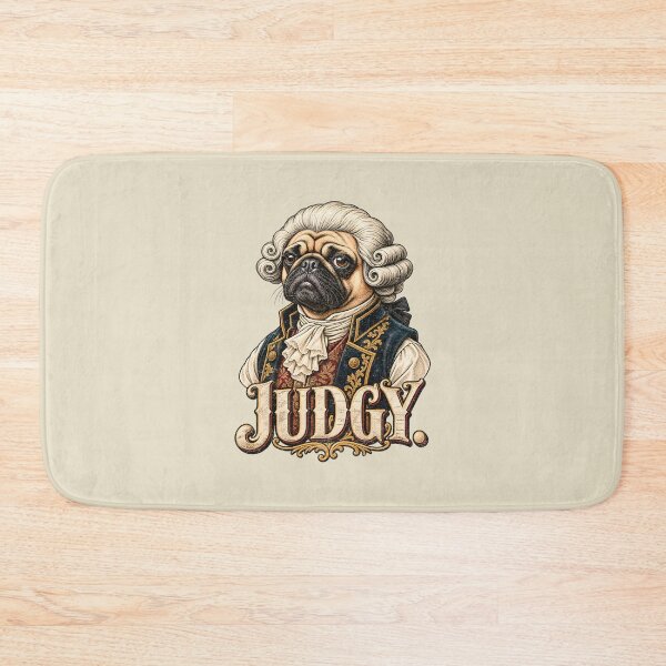 Item preview, Judgy – Aristocratic Pug in Powdered Wig designed and sold by AwesomeBeyondLimits.