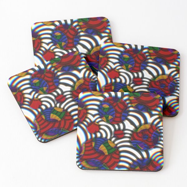 Item preview, Distorted Dimensional Fabric designed and sold by EchoSkyArt.