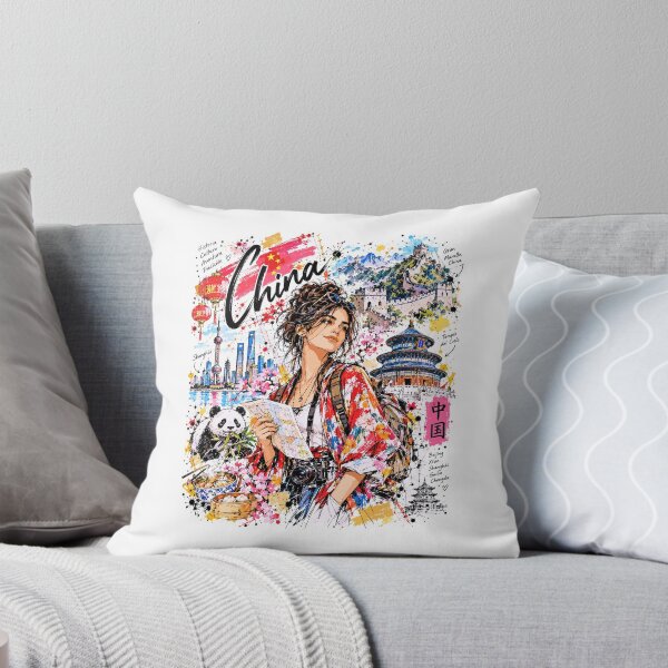 Item preview, China Travel and Culture Illustration designed and sold by EdwinkOne.