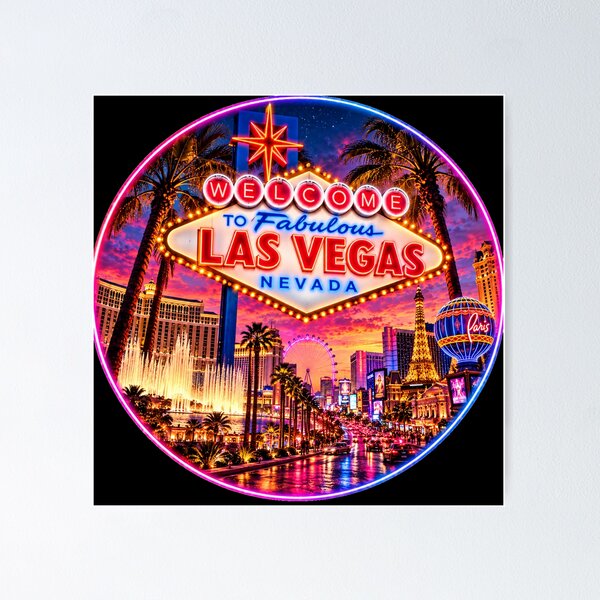 Item preview, Bienvenidos a la fabulosa Las Vegas: Noche de neón. designed and sold by Kiziorq.