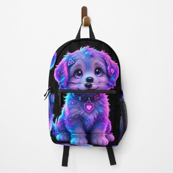 Item preview, Neon Dream Pup Cyberpunk Kawaii Dog designed and sold by ExploreAura Studio.