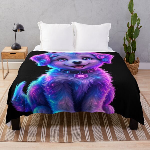 Item preview, Neon Dream Pup Cyberpunk Kawaii Dog designed and sold by ExploreAura Studio.