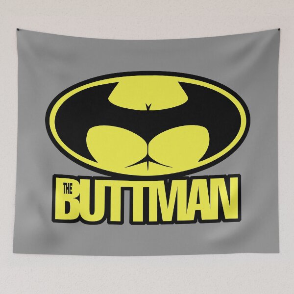 Artikelvorschau, Das Buttman - Superhelden-Parodie-Logo entworfen und verkauft von DGMaxShop.
