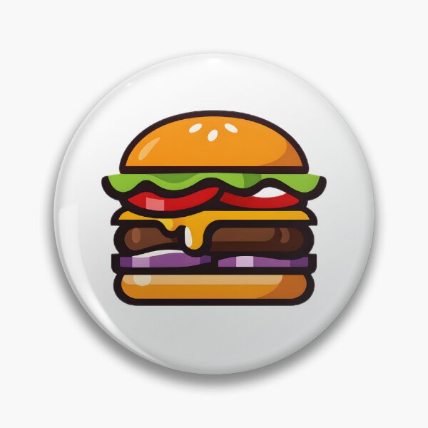 Item preview, Classic cheeseburger flat icon designed and sold by homydesign.
