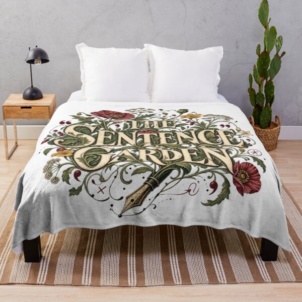 Item preview, The Sentence Garden – Poetcore Botanical Writer & Literary Art designed and sold by Golden Era Studio.