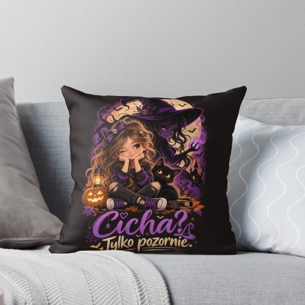 Item preview, Quiet? Only Apparently. Cute Witch Girl Halloween Design designed and sold by MONIKA08 DESIGN.