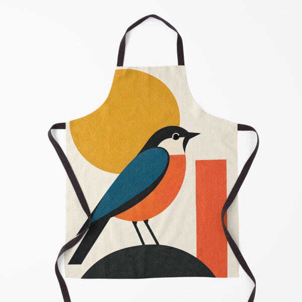 Item preview, "The View" | Mid Century Modern Bird Art Print | Bauhaus Geometric Wall Art designed and sold by Filora Atelier | Bird Art.