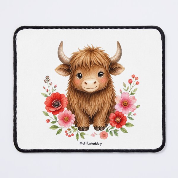 Item preview, Yak with red flowers designed and sold by thilu-hobby.