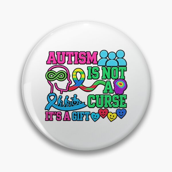 Item preview, Autism Is Not A Curse It's A Gift Awareness designed and sold by ArtDesignTp.