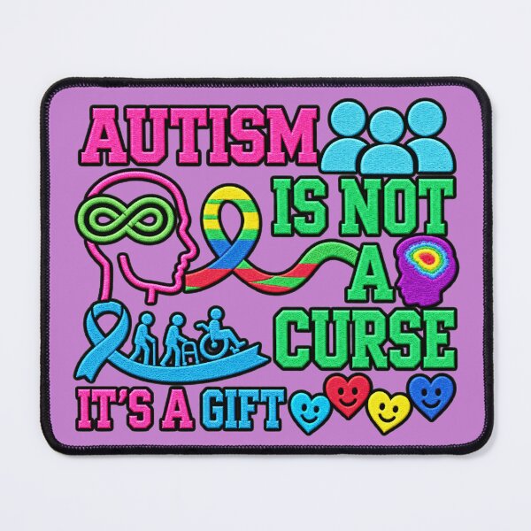 Item preview, Autism Is Not A Curse It's A Gift Awareness designed and sold by ArtDesignTp.