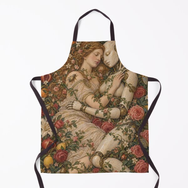 Item preview, The Human and the Android Cyber Renaissance Art Print designed and sold by DMarquiseArt.
