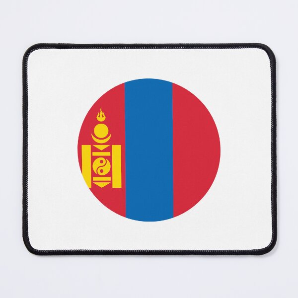 Item preview, Mongolia Circle Flag MN designed and sold by shitpostee.