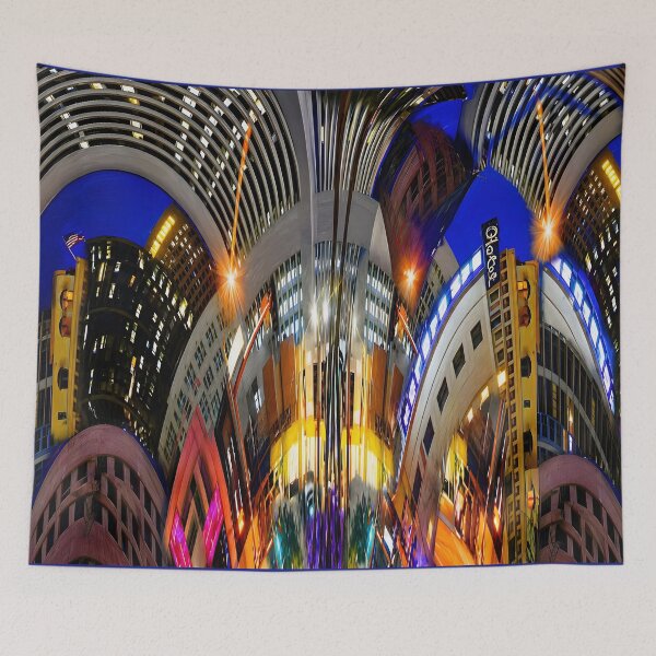 Item preview, Metro Modern Colorful Night View designed and sold by O'clock Vibes.