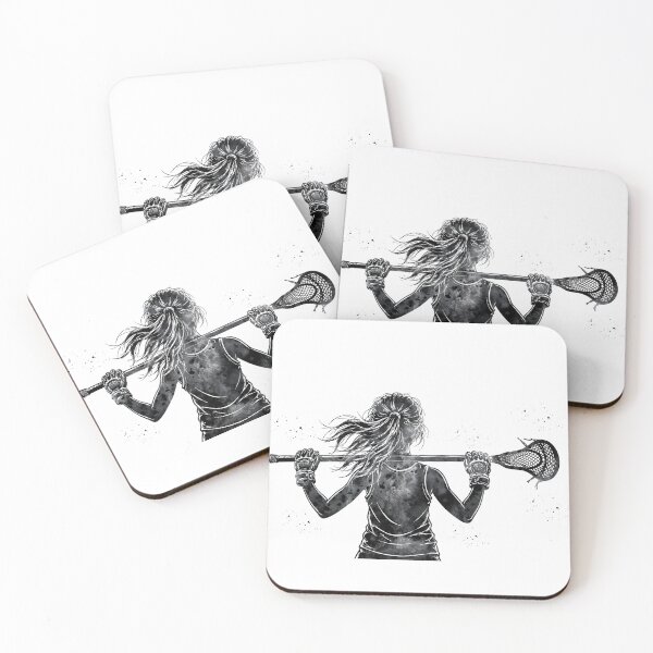 Item preview, Little Girl Lacrosse Player Watercolor Art designed and sold by Liededrom..