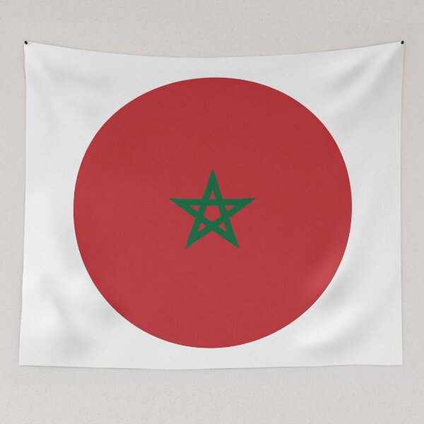 Item preview, Morocco Circle Flag MA designed and sold by shitpostee.