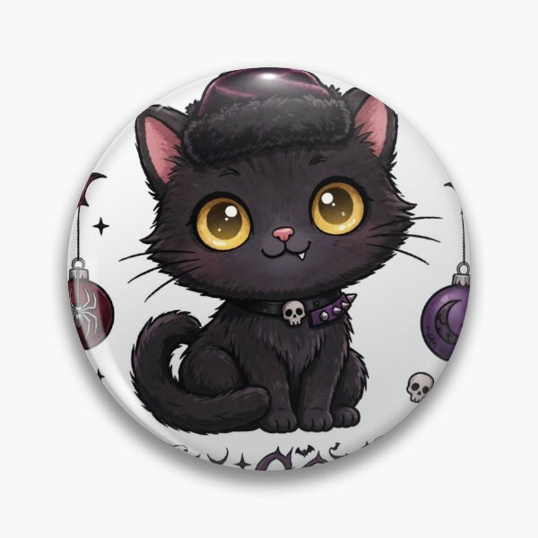 Item preview, Merry Gothmas Black Cat Christmas Sticker designed and sold by WhaleStore.
