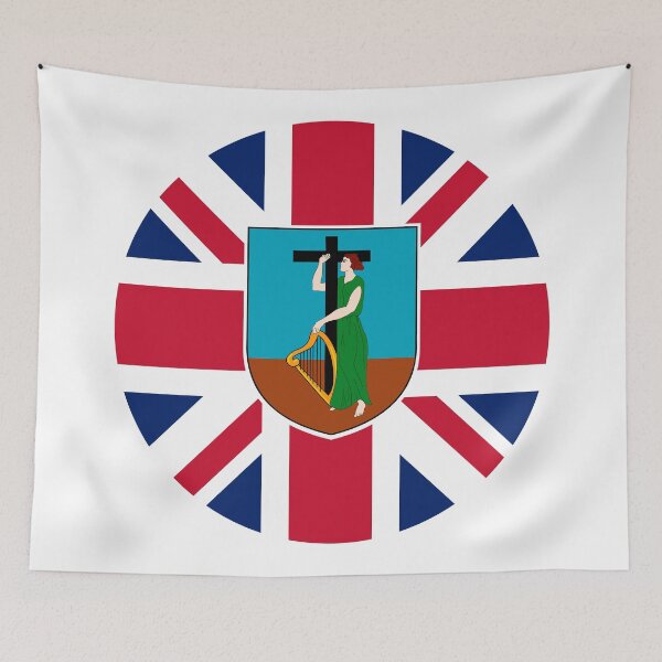 Item preview, Montserrat Circle Flag MS designed and sold by shitpostee.