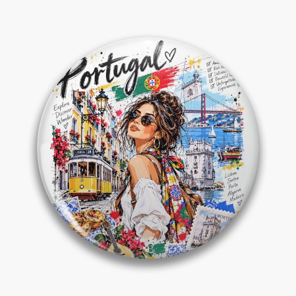 Item preview, Portugal Travel and Culture Illustration designed and sold by EdwinkOne.