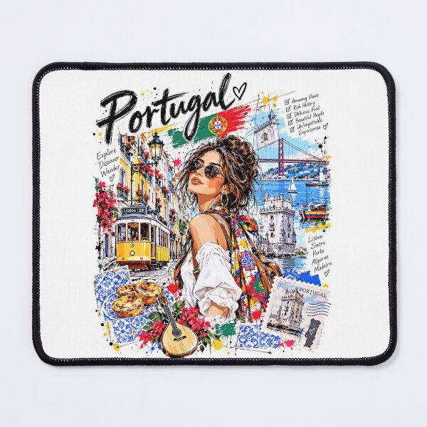 Item preview, Portugal Travel and Culture Illustration designed and sold by EdwinkOne.