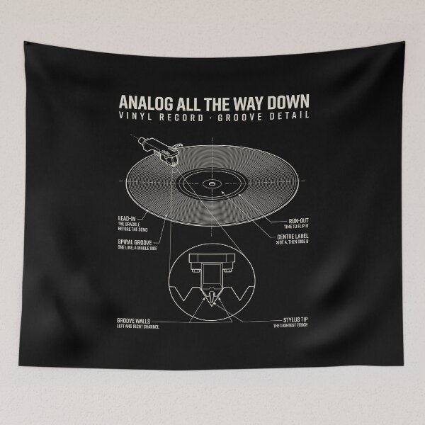 Item preview, Vinyl Record Groove Stylus Cross Section Diagram designed and sold by nessismore.