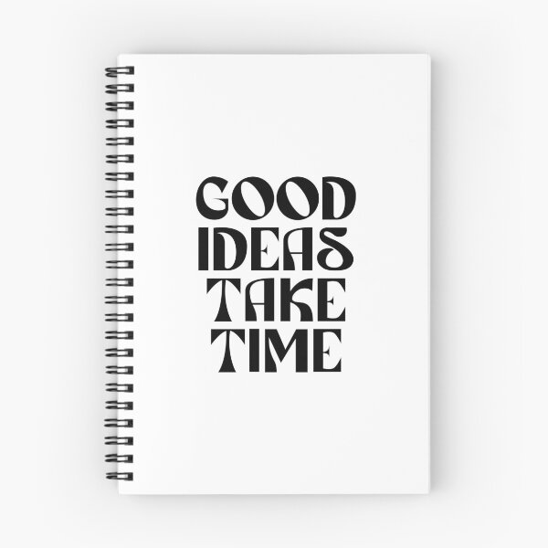 Item preview, Good Ideas Take Time Typography (black) designed and sold by didijuca.