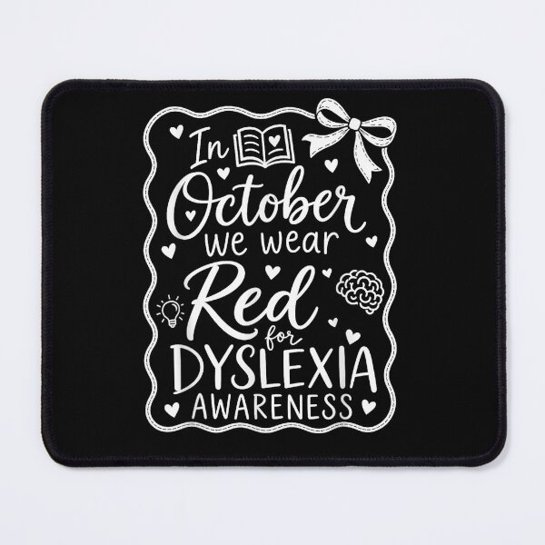 Item preview, Preppy in October We Wear Red Dyslexia Awareness Teacher designed and sold by studiopekepeke.
