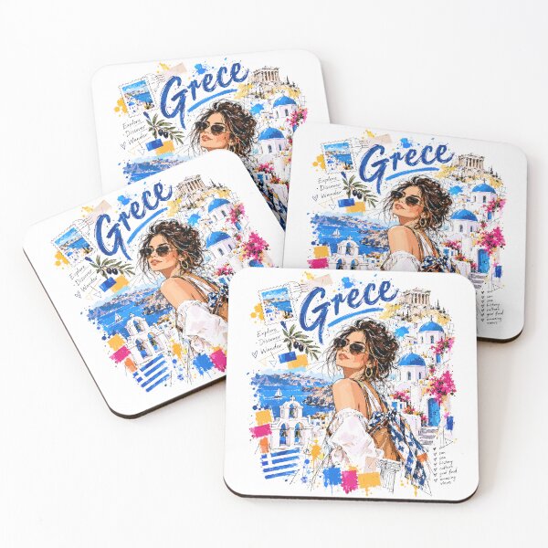 Item preview, Greece Travel and Culture Illustration designed and sold by EdwinkOne.