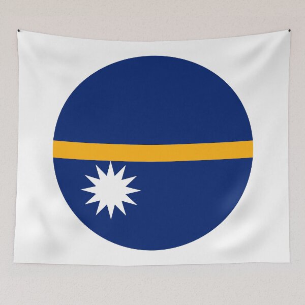 Item preview, Nauru Circle Flag NR designed and sold by shitpostee.