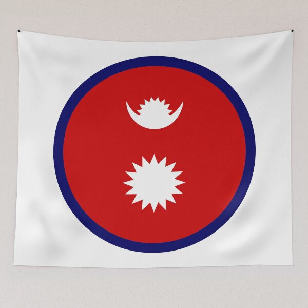 Item preview, Nepal Circle Flag NP designed and sold by shitpostee.
