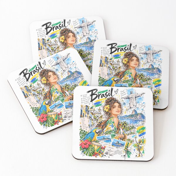 Item preview, Brazil Travel and Nature Illustration designed and sold by EdwinkOne.