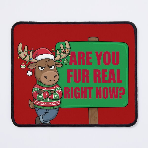 Item preview, Grumpy Christmas Moose designed and sold by Silvered-Wings.