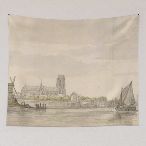 Item preview, View of the Groote Kerk in Dordrecht from the River Maas designed and sold by SharonTheFirst.