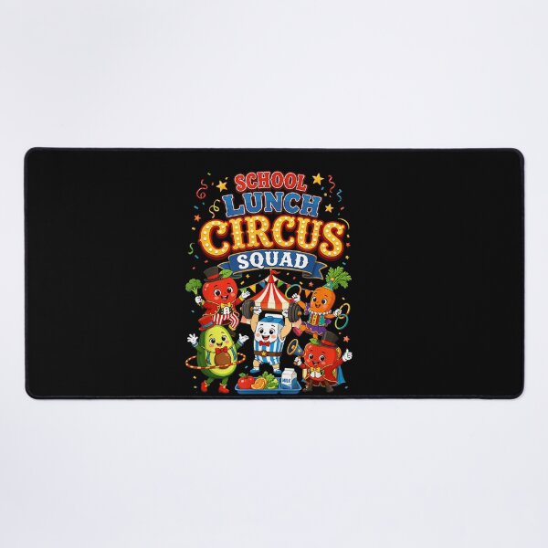 Item preview, School Lunch Circus Squad Cafeteria Nutrition Fruit Veggie designed and sold by studiopekepeke.